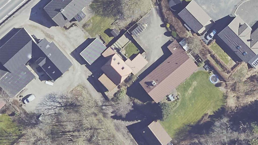 Satellitbillede af bolig og nærområde i projekt A24-004, Ryvej